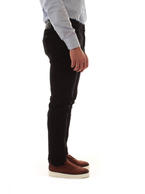 Jacob Cohen jeans scott cropped carrot slim fit da uomo dark black