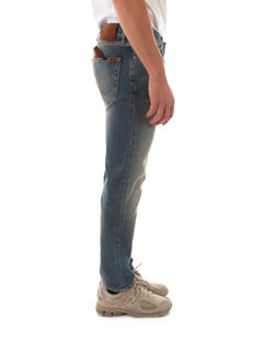 Jacob Cohen jeans cropped tapared fit da uomo medium blue