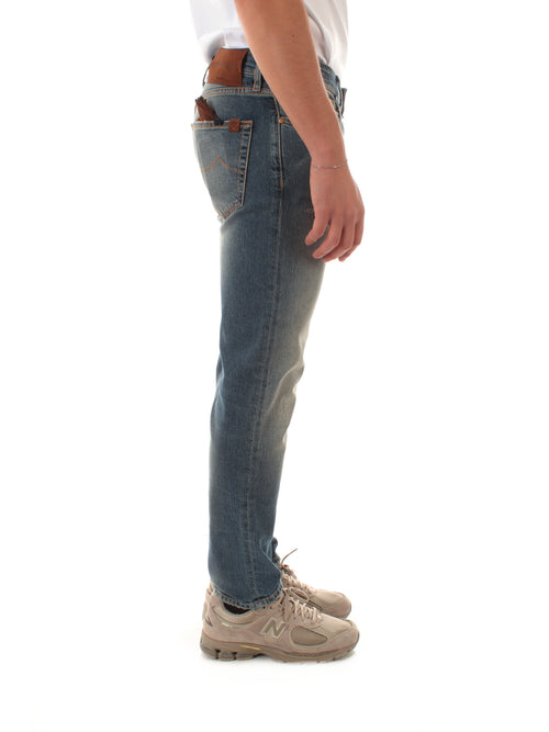 Jacob Cohen jeans cropped tapared fit da uomo medium blue