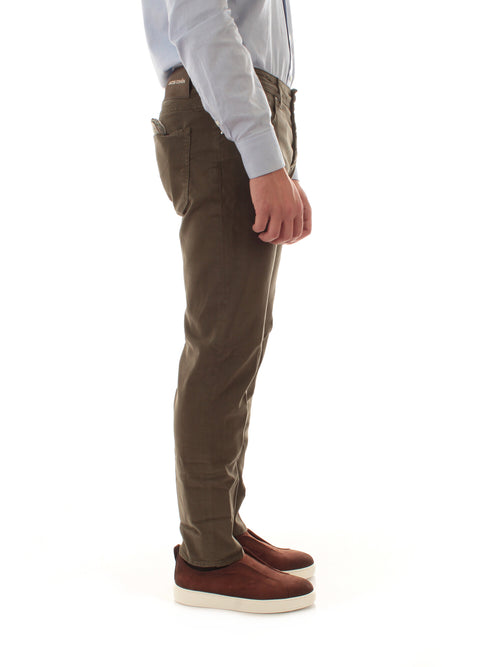 Jacob Cohen jeans scott cropped carrot slim fit da uomo green