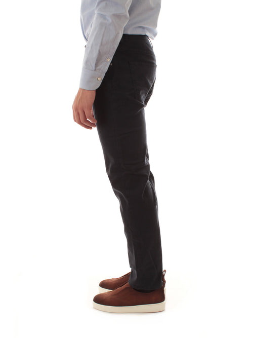 Jacob Cohen jeans scott cropped carrot slim fit da uomo navy blue