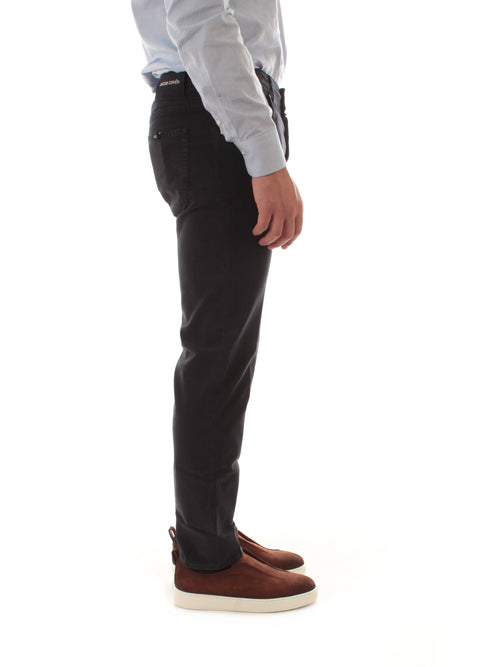 Jacob Cohen jeans scott cropped carrot slim fit da uomo navy blue