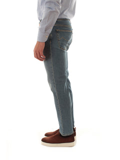 Jacob Cohen jeans scott cropped carrot slim fit da uomo light blue