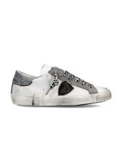 Philippe Model PARIS LOW sneakers da donna metal leo/blanc/noir