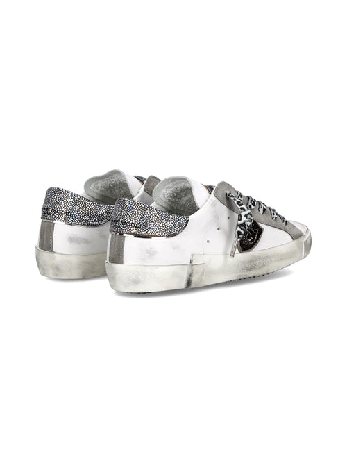 Philippe Model PARIS LOW sneakers da donna metal leo/blanc/noir