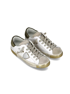 Philippe Model PARIS LOW sneakers da donna blanc/militaire