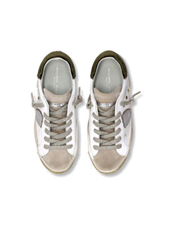 Philippe Model PARIS LOW sneakers da donna blanc/militaire
