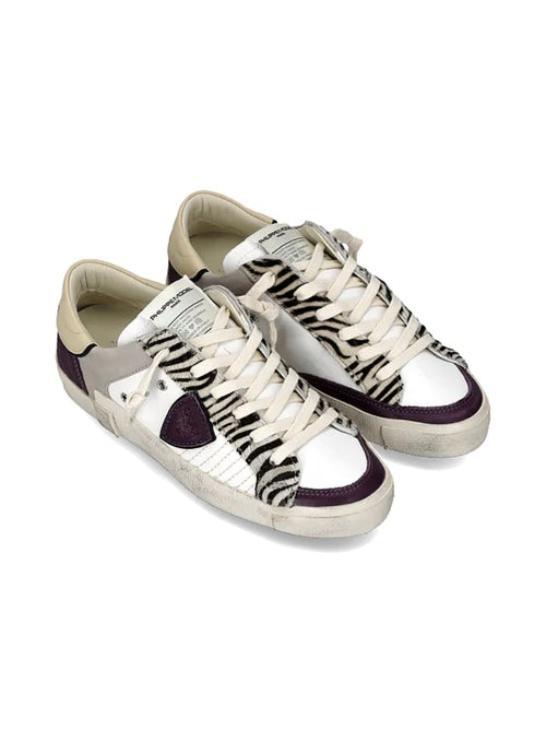 Philippe Model PARIS LOW sneakers da donna animalier blanc