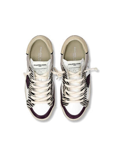 Philippe Model PARIS LOW sneakers da donna animalier blanc