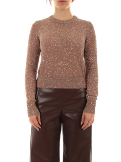 Jucca maglia in full paillettes da donna tulle