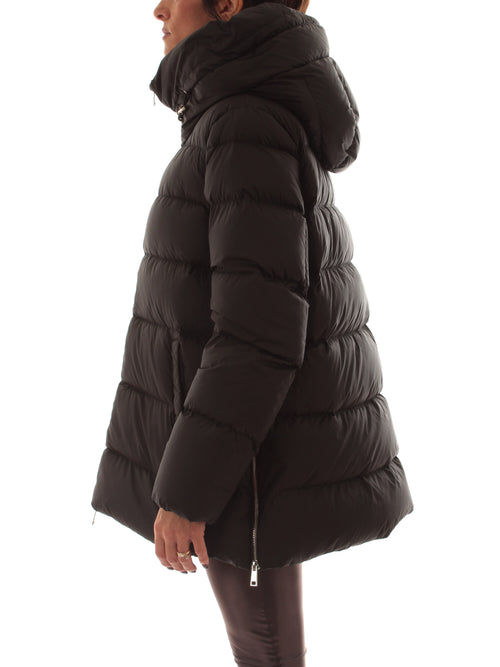 ADD piumino con cappuccio da donna black