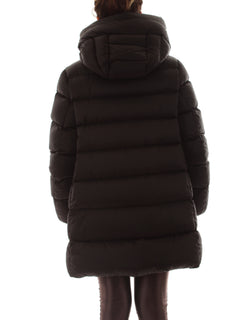 ADD piumino con cappuccio black da donna