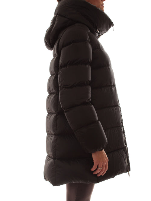 ADD piumino con cappuccio black da donna