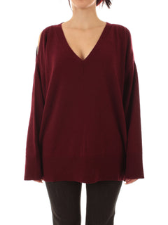 Akep maglia con dettaglio omeri da donna ribes