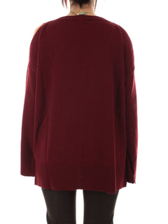 Akep maglia con dettaglio omeri da donna ribes