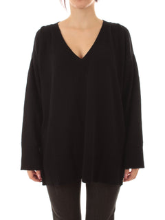 Akep maglia con dettaglio omeri da donna nero