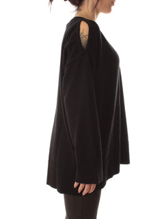 Akep maglia con dettaglio omeri da donna nero