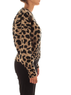 Akep maglione girocollo da donna maculato