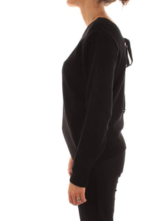 Akep maglione scollo a V nero da donna