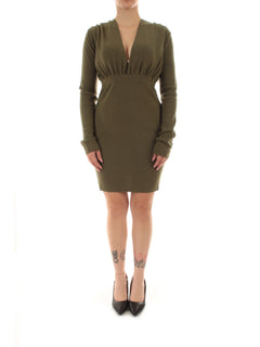 Akep abito corto in maglia da donna bosco