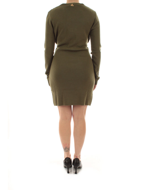 Akep abito corto in maglia da donna bosco