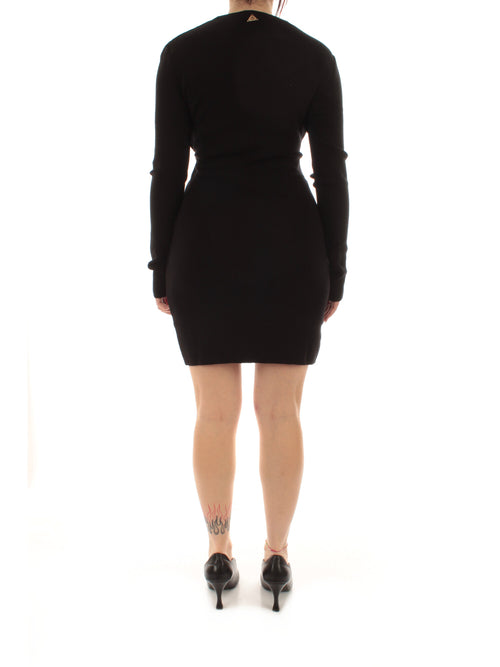 Akep abito corto in maglia da donna nero