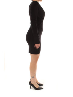 Akep abito corto in maglia da donna nero