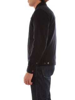 Woolrich giacca a camicia Keating in misto lana italiana riciclata da uomo melton blue