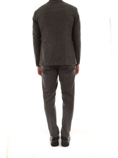 Tagliatore abito monopetto grigio da uomo