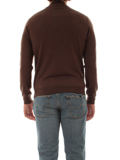 Tagliatore maglia lupetto da uomo marrone