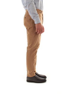 Incotex pantalone Pattern 54 da uomo camel