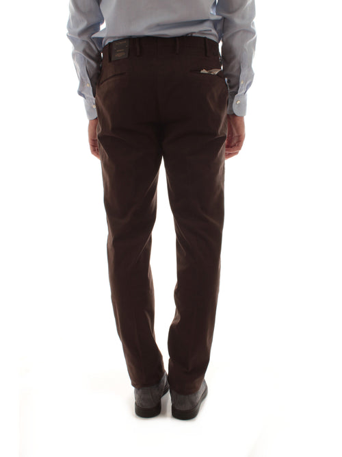 Incotex pantalone Pattern 30 da uomo marrone