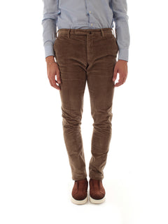Incotex pantalone Pattern 30 in velluto a coste da uomo marrone