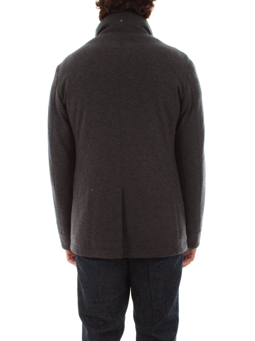 Montecore giacca doppiopetto con imbottitura da uomo lava grey