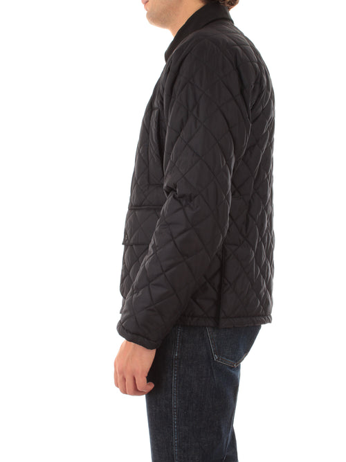 Herno giacca in nylon Chamonix e Waxed tech cotton da uomo blu