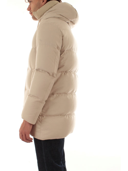 Herno giaccone in cashmere seta ed ecoage da uomo chantilly