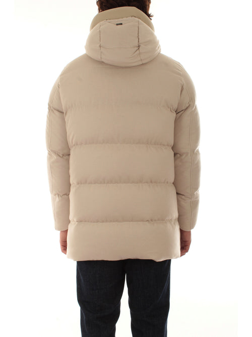 Herno giaccone in cashmere seta ed ecoage da uomo chantilly