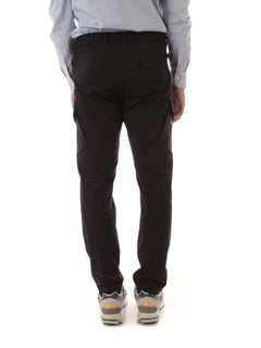 Herno pantaloni cargo in light comfort stretch woven da uomo nero