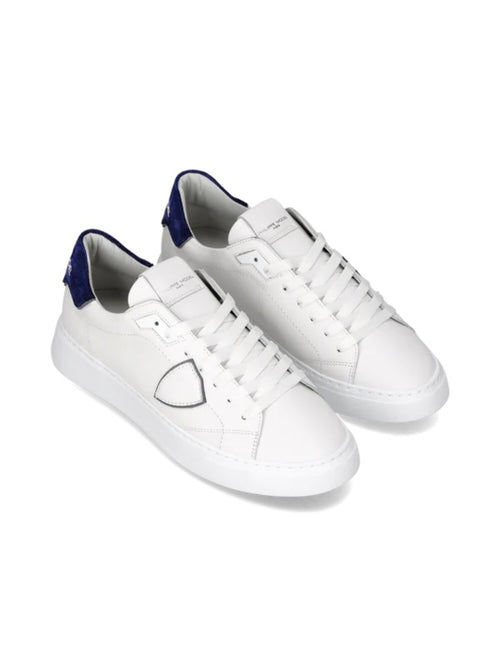 Philippe Model TEMPLE LOW sneakers da uomo blanc/bleu