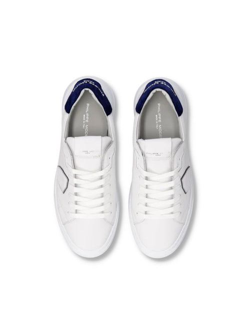 Philippe Model TEMPLE LOW sneakers da uomo blanc/bleu