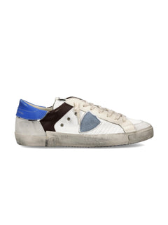 Philippe Model PARIS LOW sneakers da uomo blanc/brun/bluette