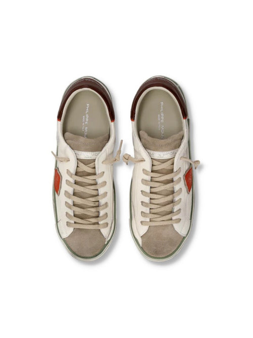 Philippe Model PARIS LOW sneakers da uomo lait/orange