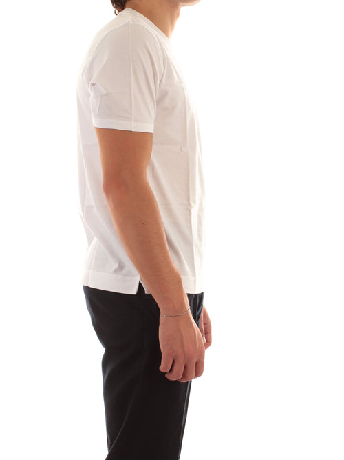 Fedeli T-shirt extreme in jersey di cotone Giza da uomo white