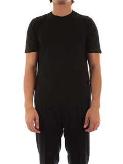 Fedeli T-shirt extreme in jersey di cotone Giza da uomo black