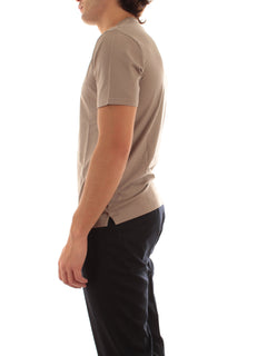 Fedeli T-shirt extreme in jersey di cotone Giza da uomo taupe