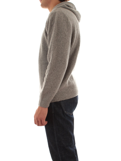 Fedeli felpa con cappuccio da uomo grigio