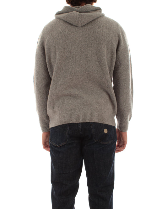 Fedeli felpa con cappuccio da uomo grigio