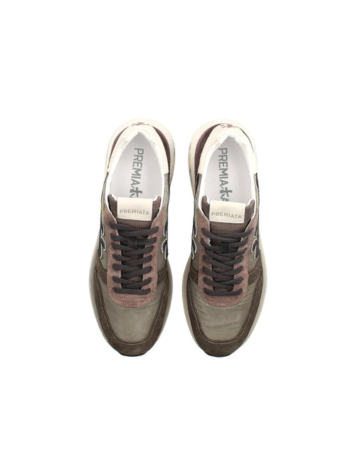 Premiata MICK 7717 sneakers da uomo verde militare/marrone