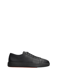 Santoni sneaker Dames in pelle da uomo black