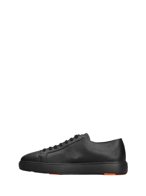 Santoni sneaker Dames in pelle da uomo black